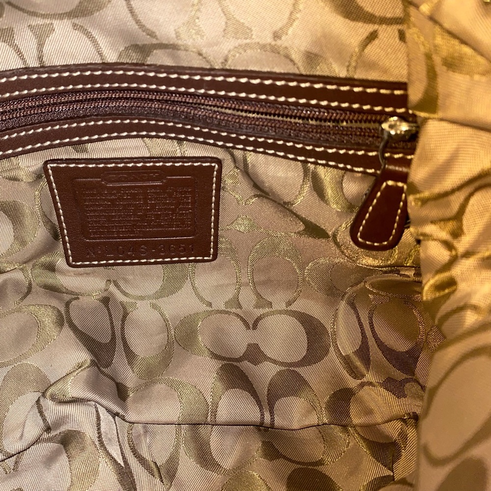 Coach white leather handbag - Picture 2 of 4